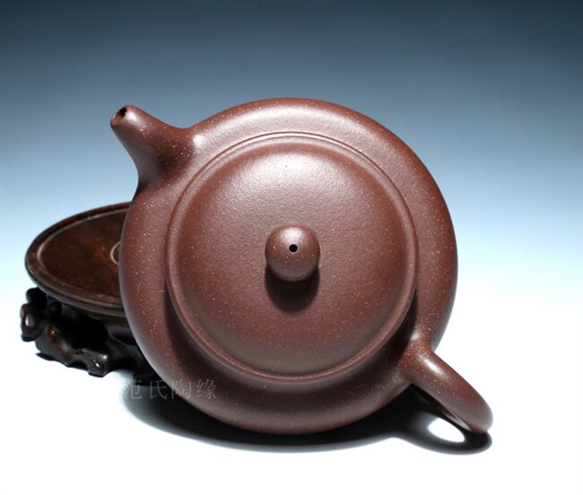 宜兴240cc仿古孔仿古大球砂泥紫砂壶黑金茶壶