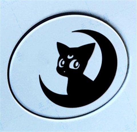 美少女战士野兔汽车贴纸电动摩托油箱盖贴装饰月光汽车装饰贴