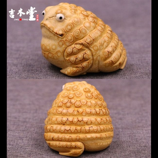 名家蟾蜍手把根雕精品件杨吉满金蟾艺术品雕刻根雕