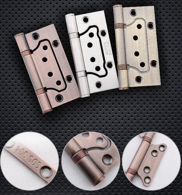 活页黑色折叠荷叶平开大门叶大门房门木门不锈钢子母合页