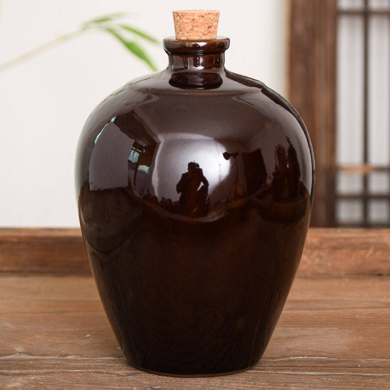 土陶陶瓷酒瓶1斤2斤3斤5斤红釉光面白酒瓶