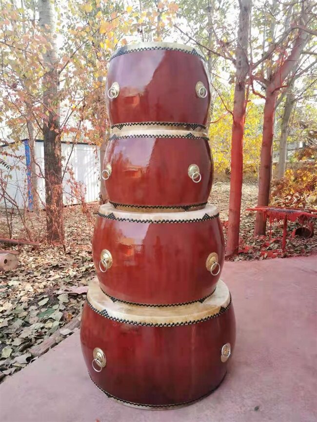 黄牛皮堂鼓鼓法诵经道士寺院大鼓战鼓锣鼓白茬鼓战鼓