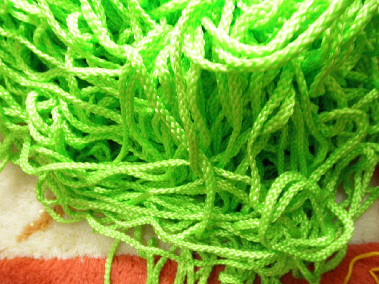 元起包邮服饰配料5mm丙纶绿色绳子丝针八股尼龙绳