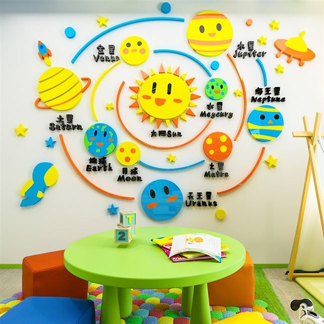 幼儿园天气预报环创主题墙饰晴雨表记录墙贴手工早教中心教具特色