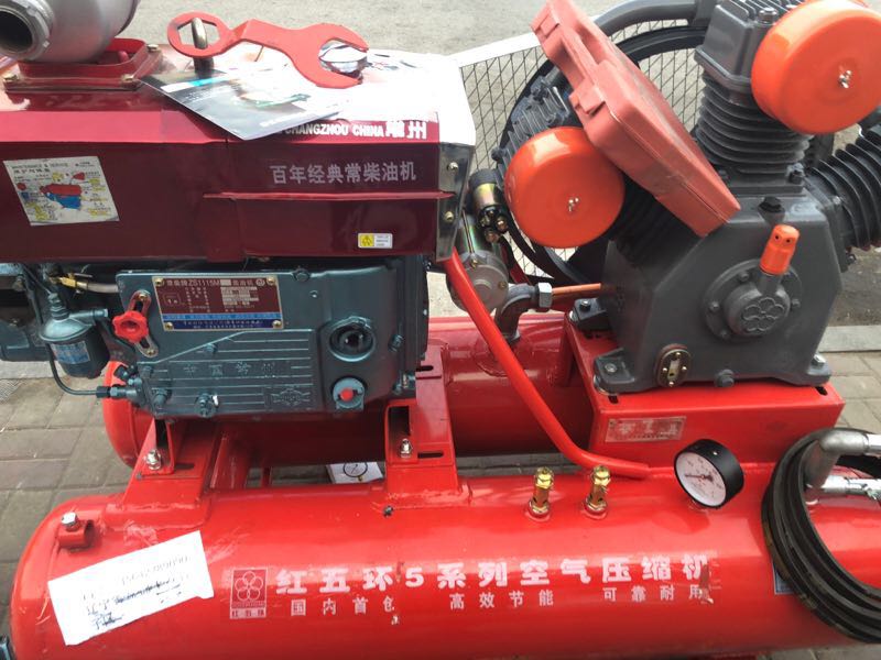 百年风镐矿山新款五环柴油机w023518空压机冲气泵