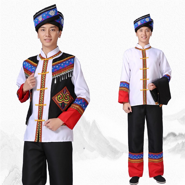 正品少数民族服装男士苗族瑶族侗族舞蹈土家族彝族其他民族服装