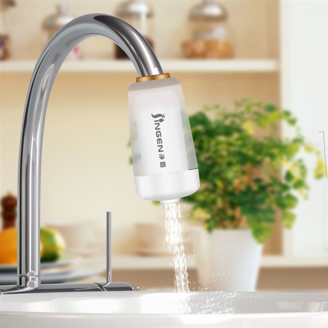 水龙头净水器家用厨房自来水过滤器前置滤水器jn-26陶瓷滤水器