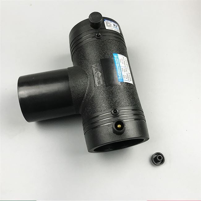 电容90125pe钢丝丝网骨架架管pe电熔三通燃气pe管