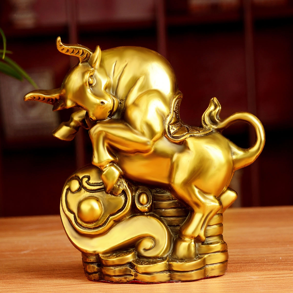 风水阁铜十二生肖摆件如意款式属鼠牛虎兔龙蛇马羊猴鸡狗猪装饰品 –