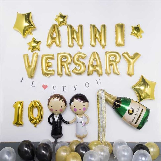 纪念日布置结婚十年浪漫领七周年用品实用生日送老婆媳妇装饰品