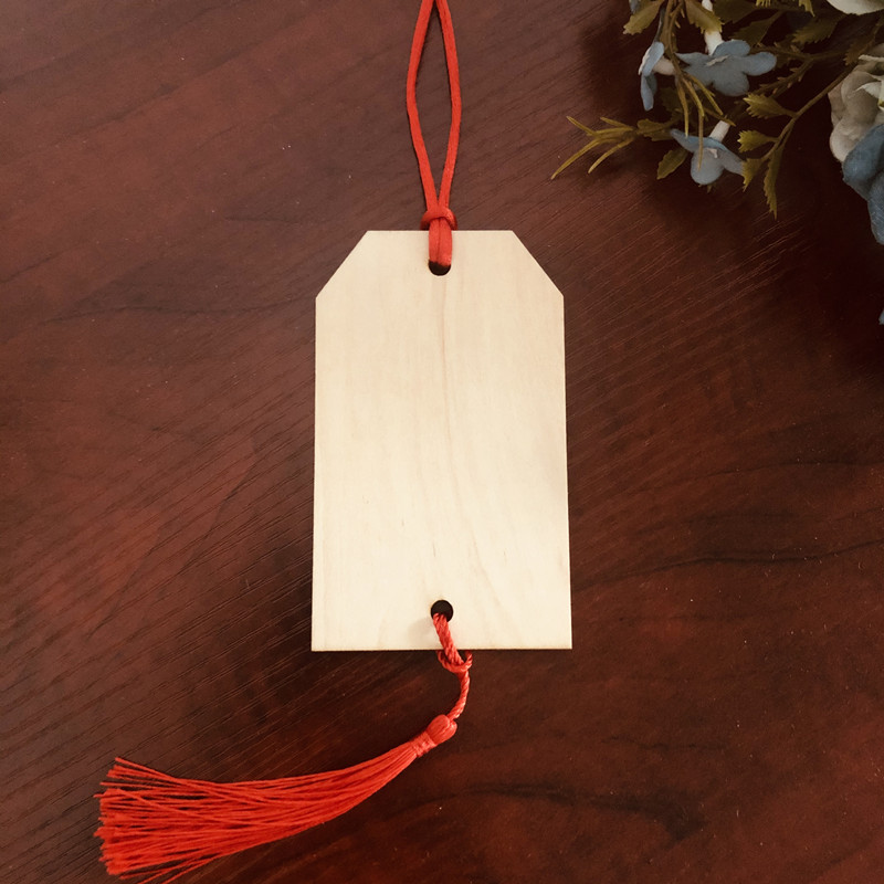 50张木质吊牌手写空白祈福福牌景区寺庙许愿装饰挂牌