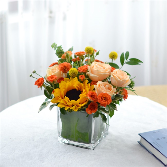 桌台花瓶插花杭州南京长沙郑州花店同城鲜花速递鲜花速递同城