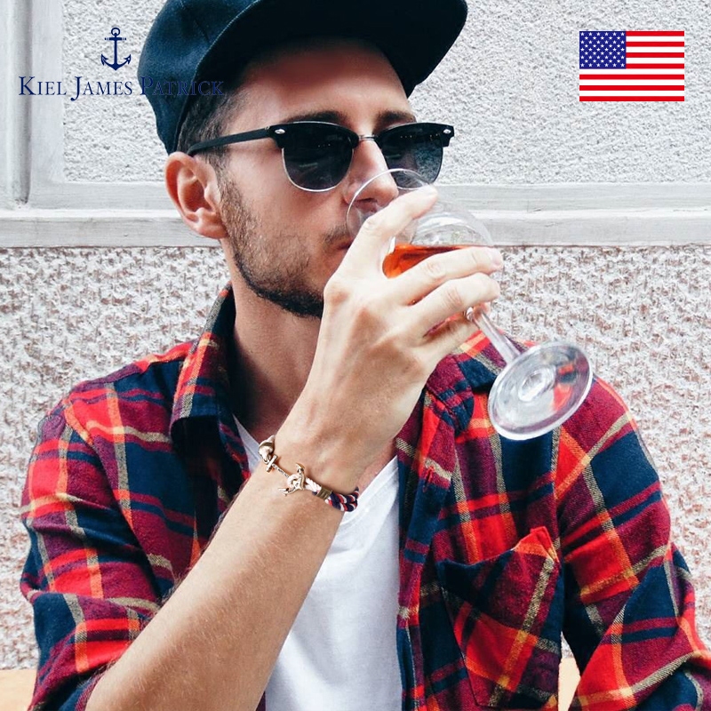 情人节礼物 KJP手链男船锚手工编织女学生情侣手绳小众ins潮原创