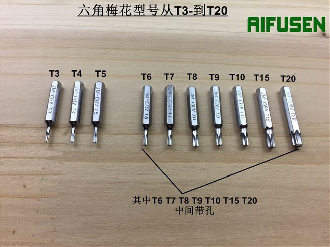 六角螺丝刀梅花扳手t2t3t4t5t6t7t8t9t10t15t20t25花型星型内六角扳手