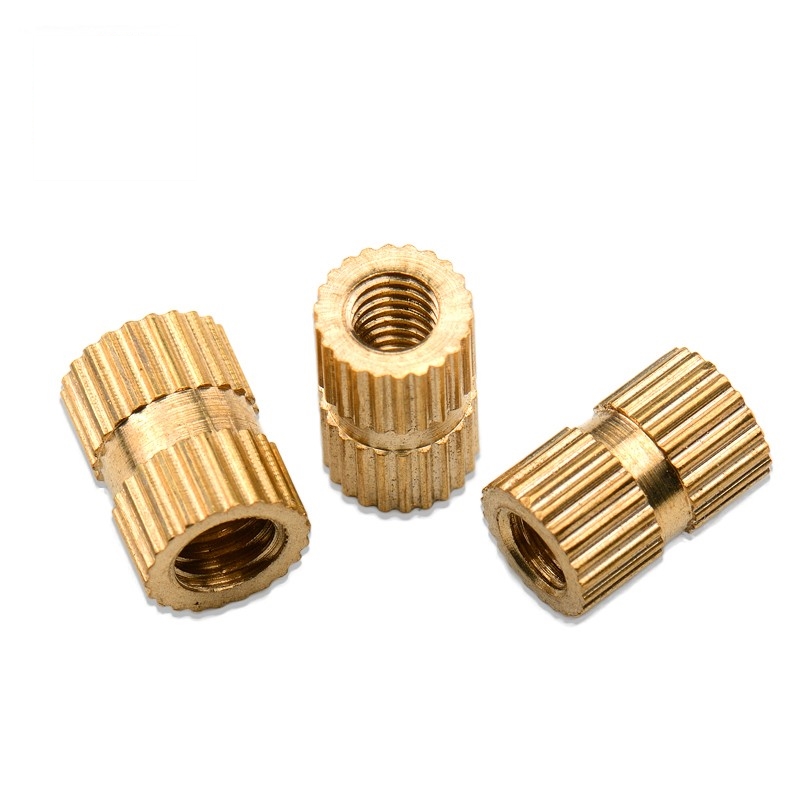黄铜注塑螺母通孔铜花母铜镶件预埋螺母