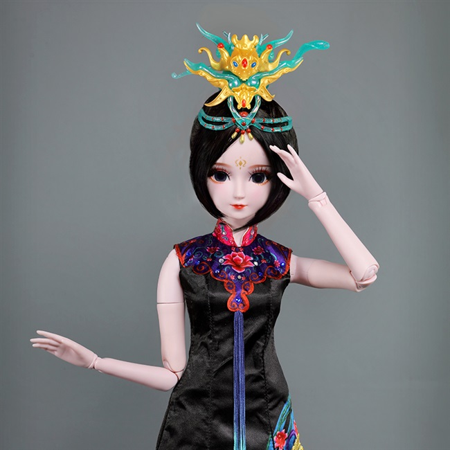 仙子娃娃正品女孩儿童玩具夜萝莉仿真洋娃娃辛灵60cm娃娃