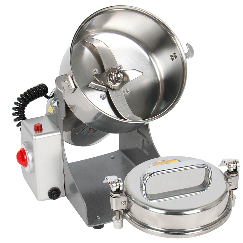 粉碎机拜杰baijie不锈钢bj800a中药家用电动打粉机厨房小工具套装