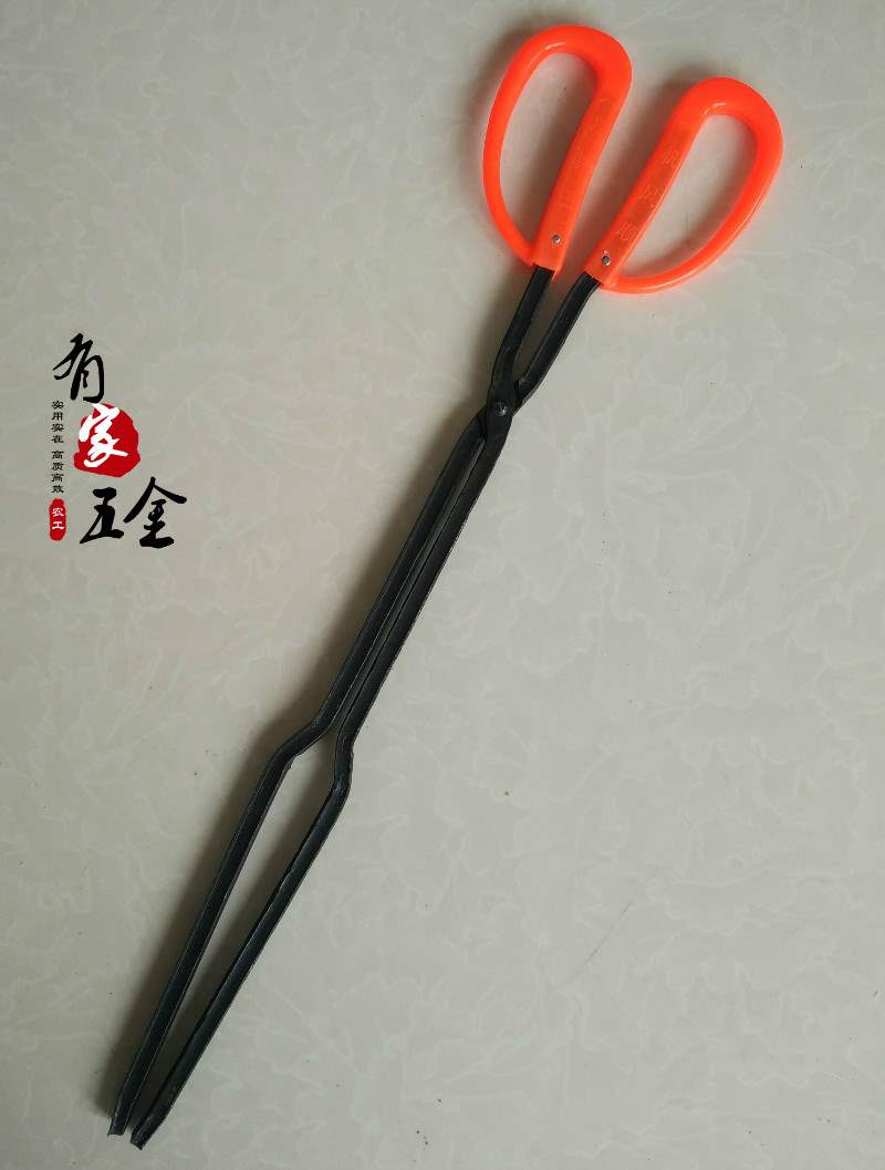 长铁煤钳煤夹垃圾拾物铁钳烧烤夹炭取物夹铁垃圾夹