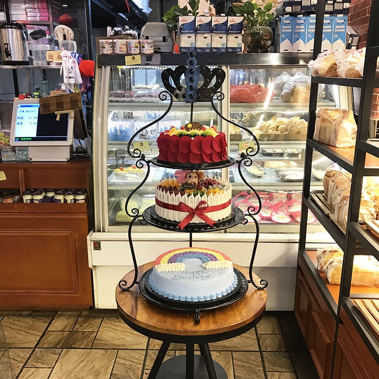 多层欧式三层皇冠铁艺蛋糕架子生日婚礼甜品其他架类