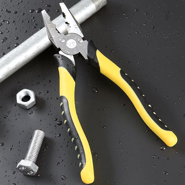 德国多功能老虎钳斜嘴钳斜口尖嘴不锈钢8寸铁丝钢丝钳