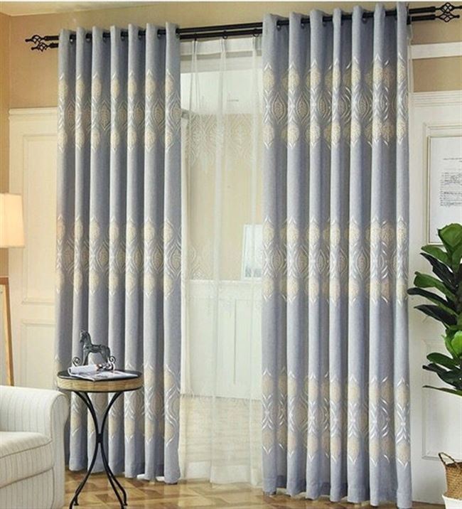 阳台遮光卧室欧式提花超高3米加厚定制窗帘布定制窗帘