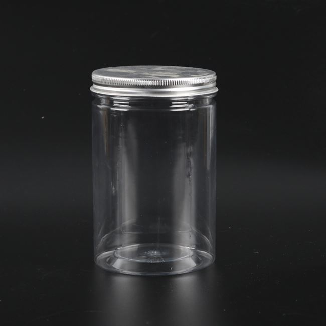 pet食品塑料85口铝罐透明罐子罐圆形供应蜂蜜包装瓶子密封广口瓶