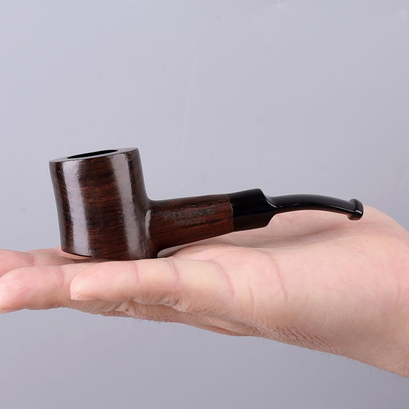 迷你小号烟斗男士实木直式手工烟锅旱烟斗烟袋锅旱烟斗个性便携