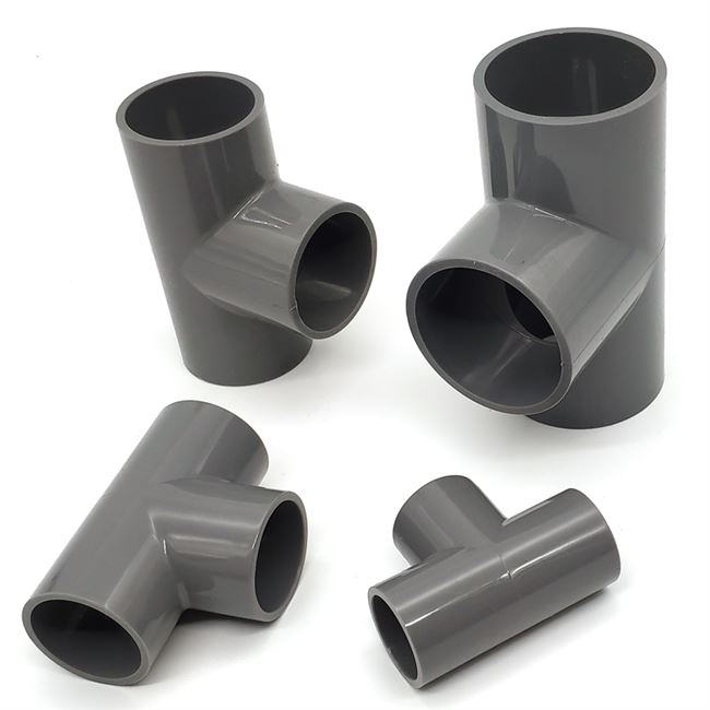 upvc自来水水管三通华亚鱼缸塑料塑料管管件接头upvc管