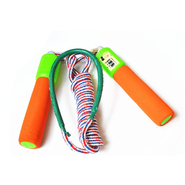 太仓xj6-260无柄压胶短绳学生儿童比赛标准棉纱跳绳