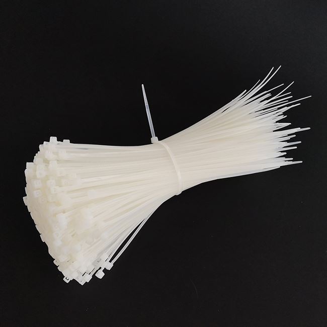 塑料小号毫米尼龙扎带4150mm27卡扣500条自锁式束线带白色宽