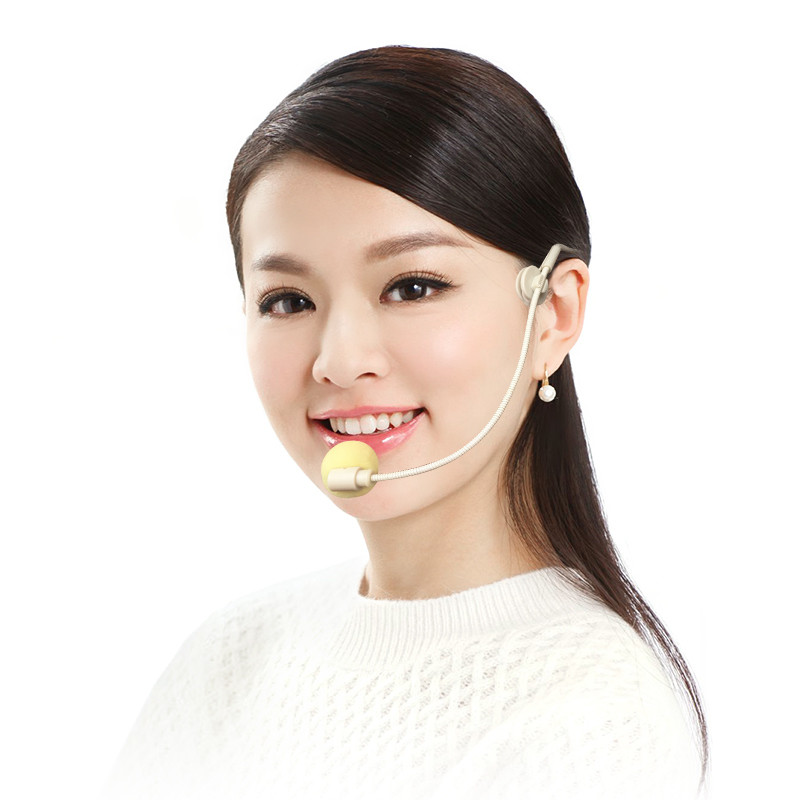 小蜜蜂扩音器耳麦话筒教师上课喇叭专用头戴麦克风舞台隐形肤色麦