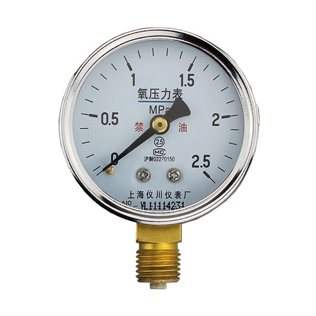 【压力表】mpa2.5yo氧压力表yo-60yo-1001