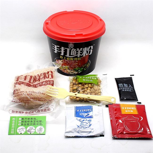 手打鲜粉 酸辣粉今麦郎新鲜鲜辣味粉桶装马铃薯红薯香浓回味高汤