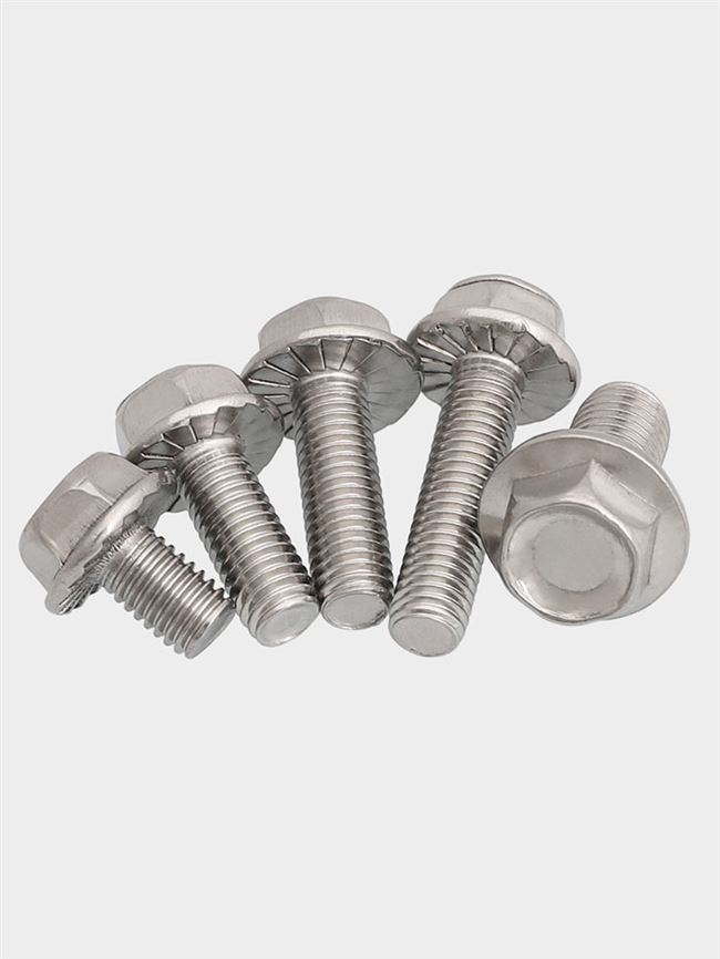 螺丝法兰六角螺栓m12304不锈钢面带凹脑螺栓