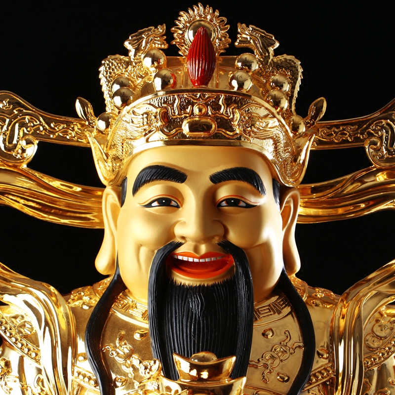 宝成招财大号送礼开业财神文财神成佛佛像财神爷摆件