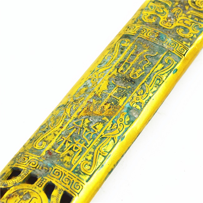 仿古青铜器鎏金昭王王剑越王勾剑影视道具工艺品摆件