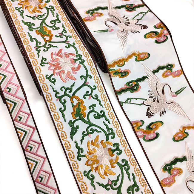 花边汉服腰带提花多色凤凰刺绣diy居家布艺窗帘花边