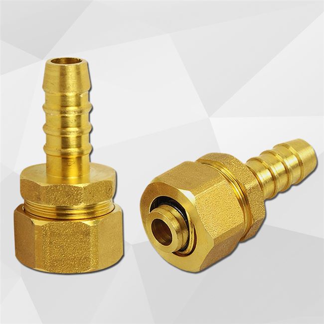 开关插口格林天然气铝塑接头全铜加厚1216宝塔接头