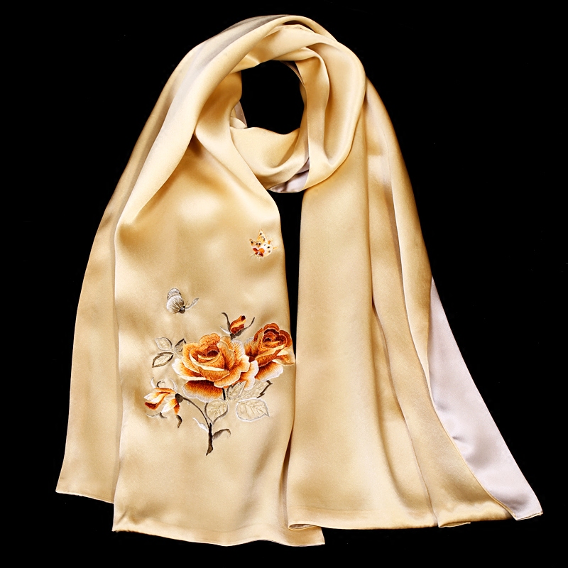 真丝苏州两用旗袍丝绸妈妈围巾蚕丝桑蚕丝巾围巾