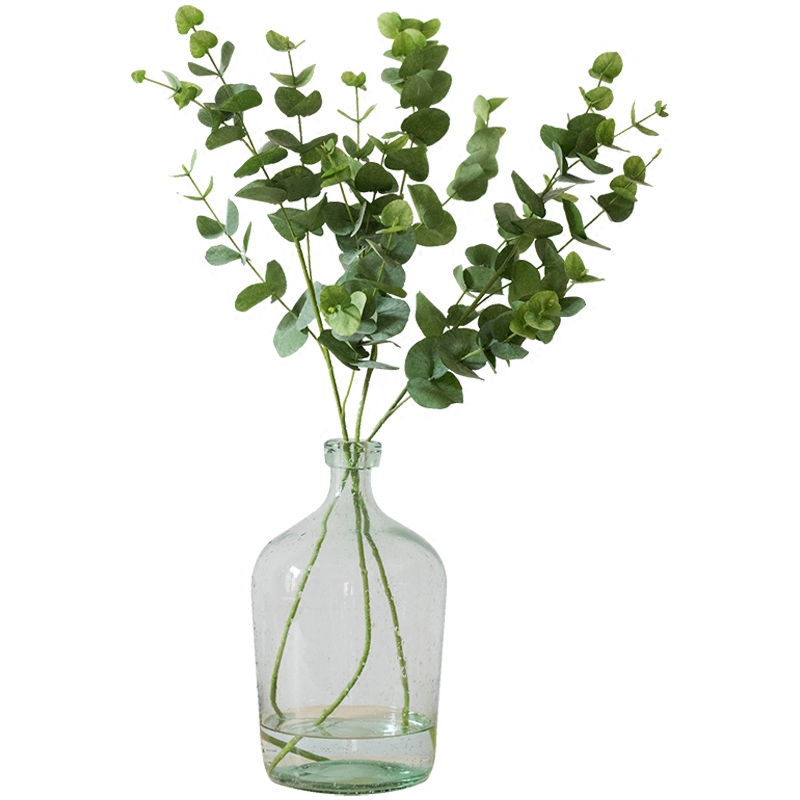 摆件插花艺术装饰绿植仿真手感掬涵苹果叶苹果尤加利仿真花