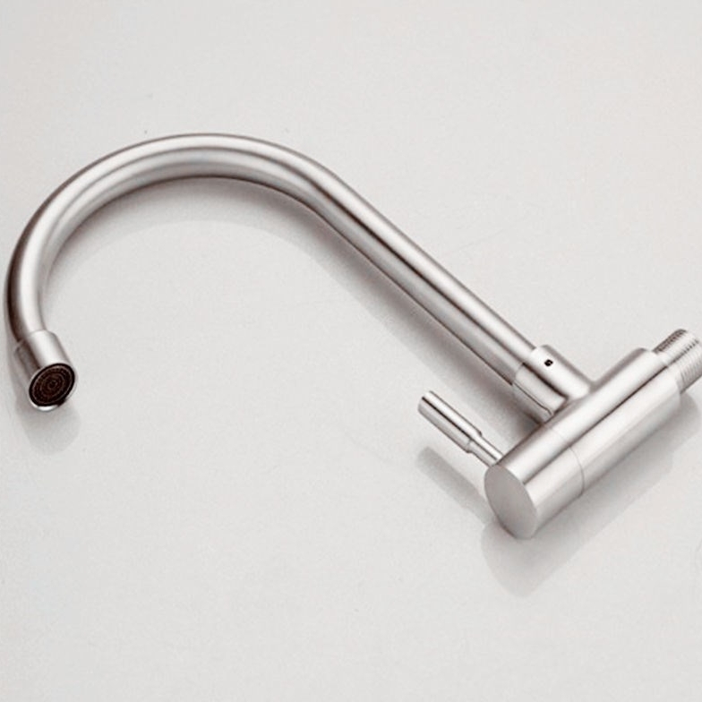 厨房水龙头入墙龙头不锈钢接头菜盆洗衣池洗手盆单冷水两用旋转