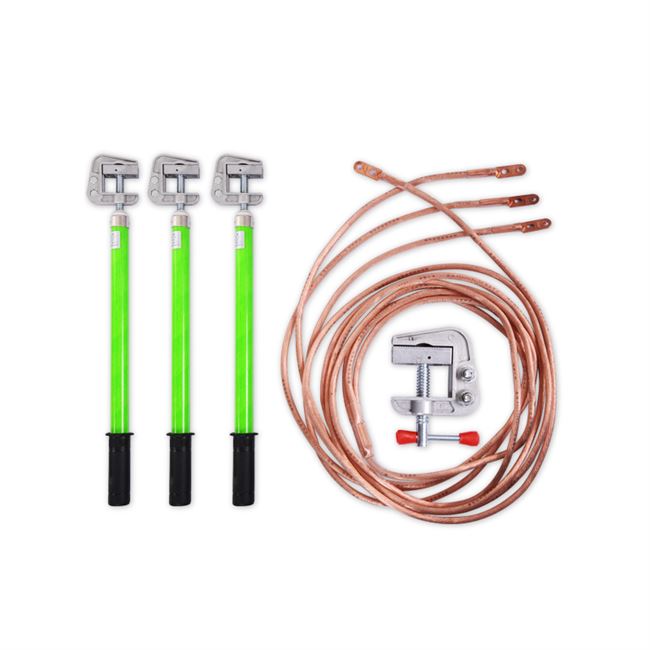 拉闸10kv接地棒平方软室内接地线铜线高压配电室平口杆25低压t