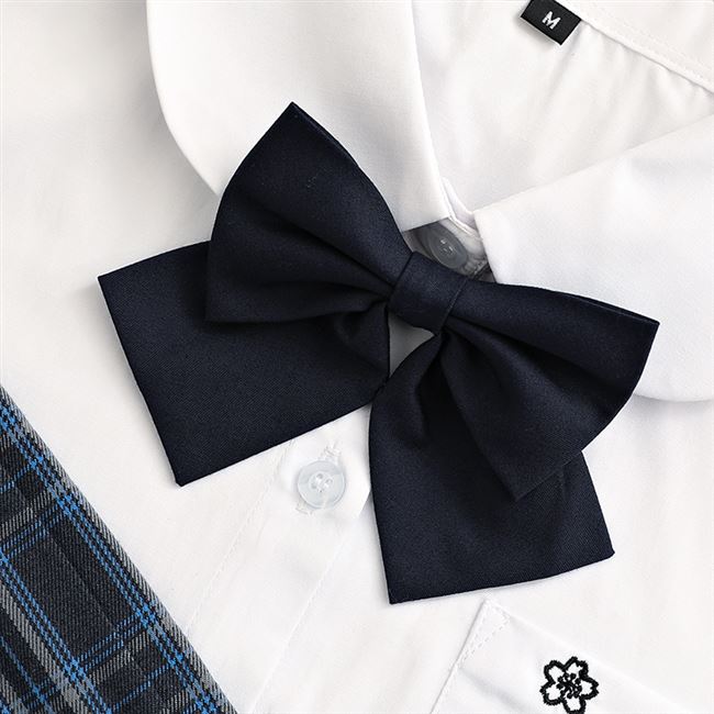 系纯色素色系粉色绀色学生学院jk制服平角领结