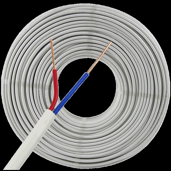 浙江家用空调护套4平方中策两芯bvvb公司电线明线护套线