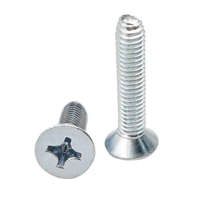 m3m4m5m6十字槽沉头三角牙自锁自螺丝gbt6561平头螺钉