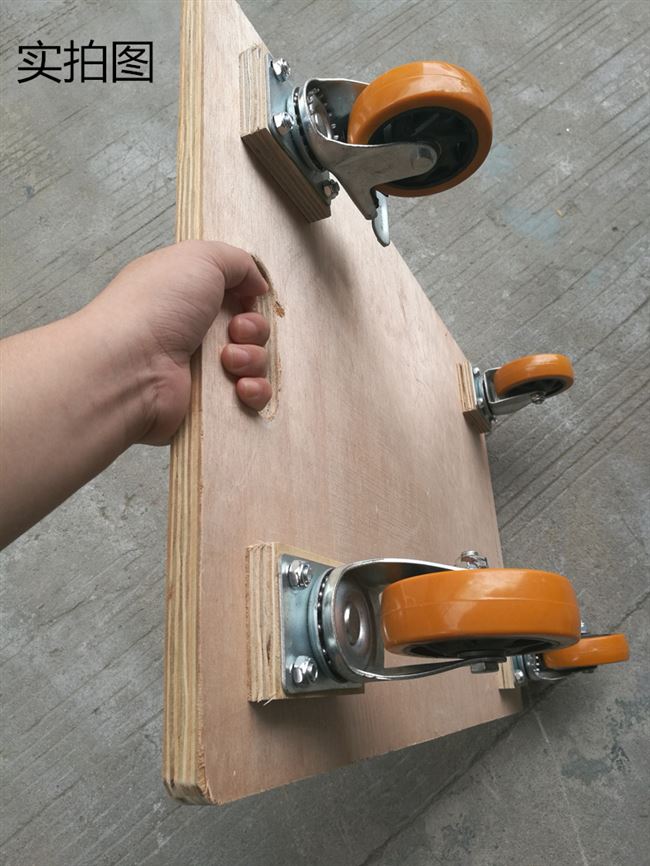 工具木板推车乌龟平板车手推车拖板拉货货车搬运平板手推车