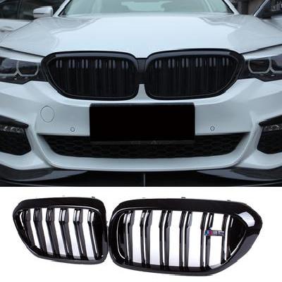 改装320li黑色x1x2x4碳纤维进气格栅中网