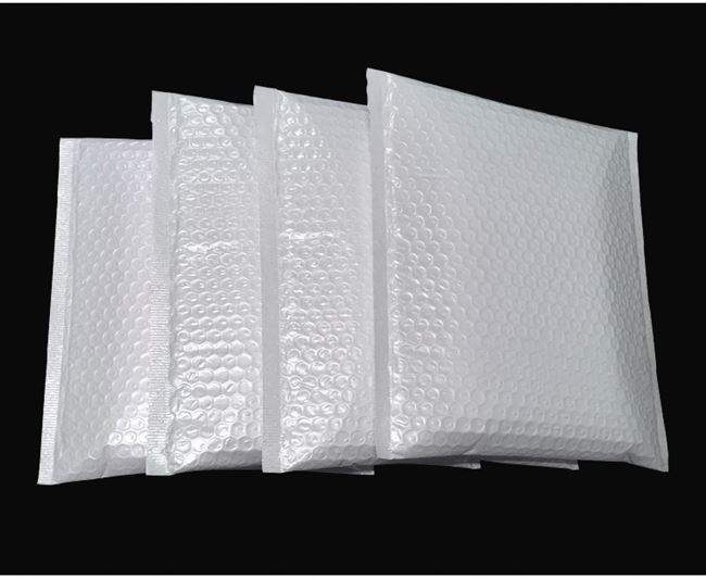 定做包装袋首饰机械零件薄膜白色珠光气泡信封气泡信封