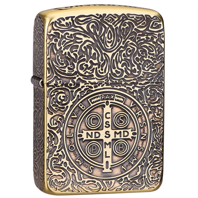 打火机zippo正版纯铜1941地狱神探康斯坦丁恶灵挽歌zippo