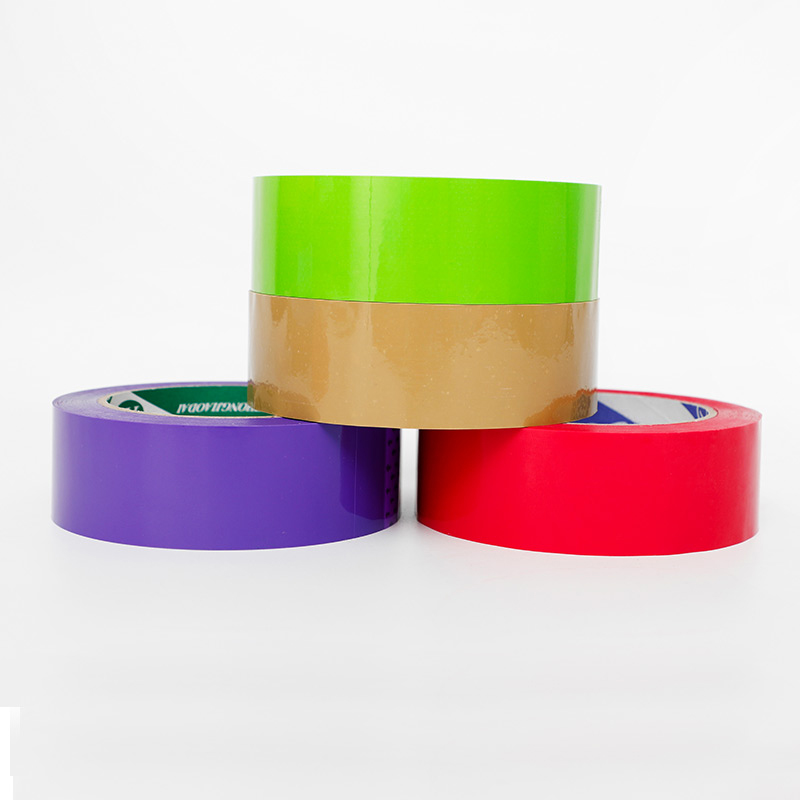 彩色封箱胶带3.5cm宽红色绿色蓝色胶纸彩底定做logo印字胶带包邮